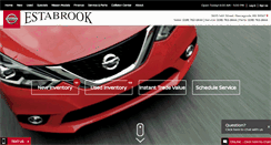 Desktop Screenshot of estabrooknissan.com