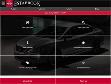 Tablet Screenshot of estabrooknissan.com